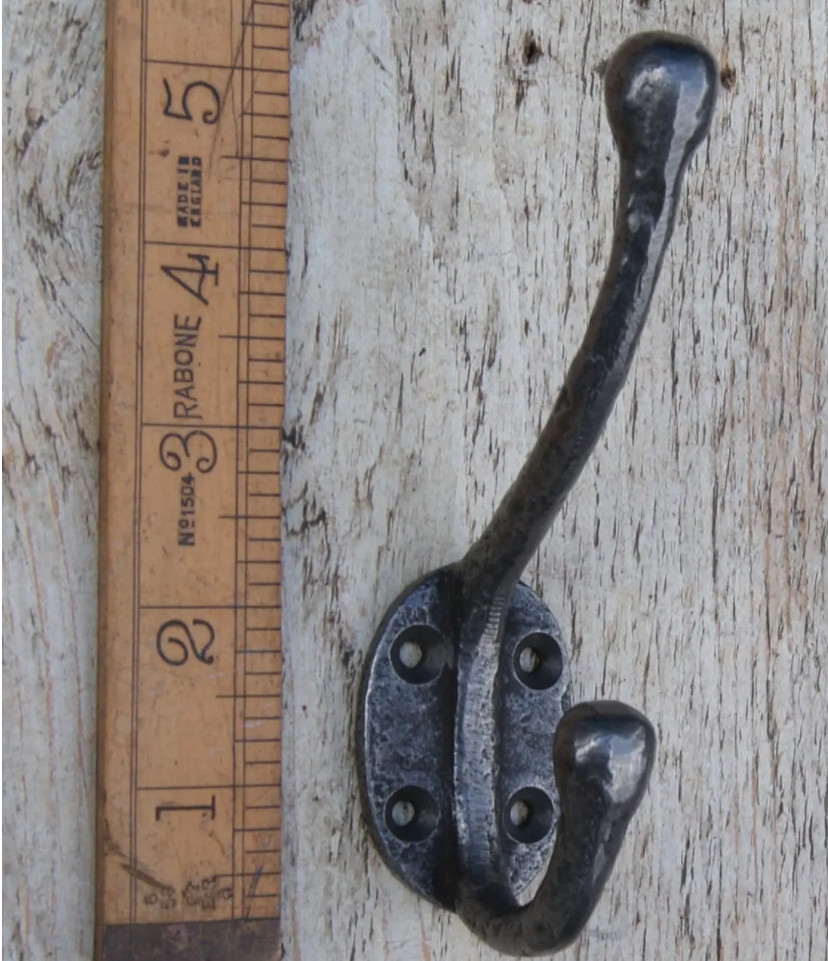 Natural Iron Traditional Coat Hook