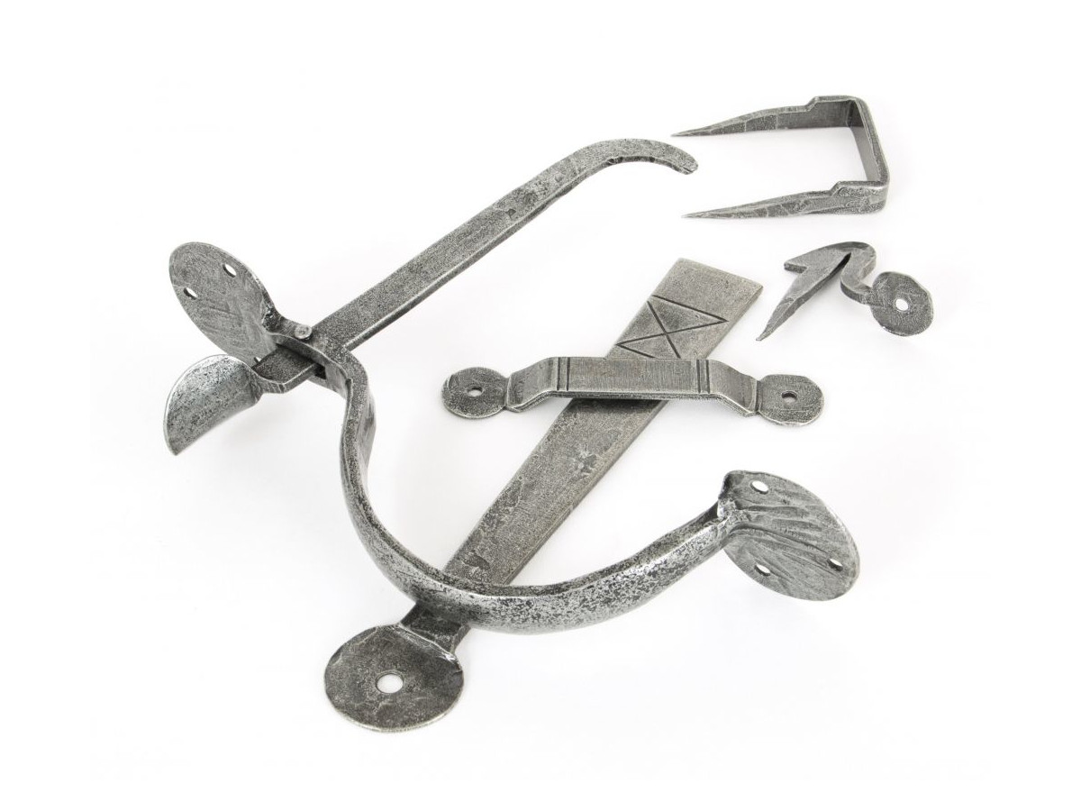 Pewter Traditional Bean Thumblatch - XL