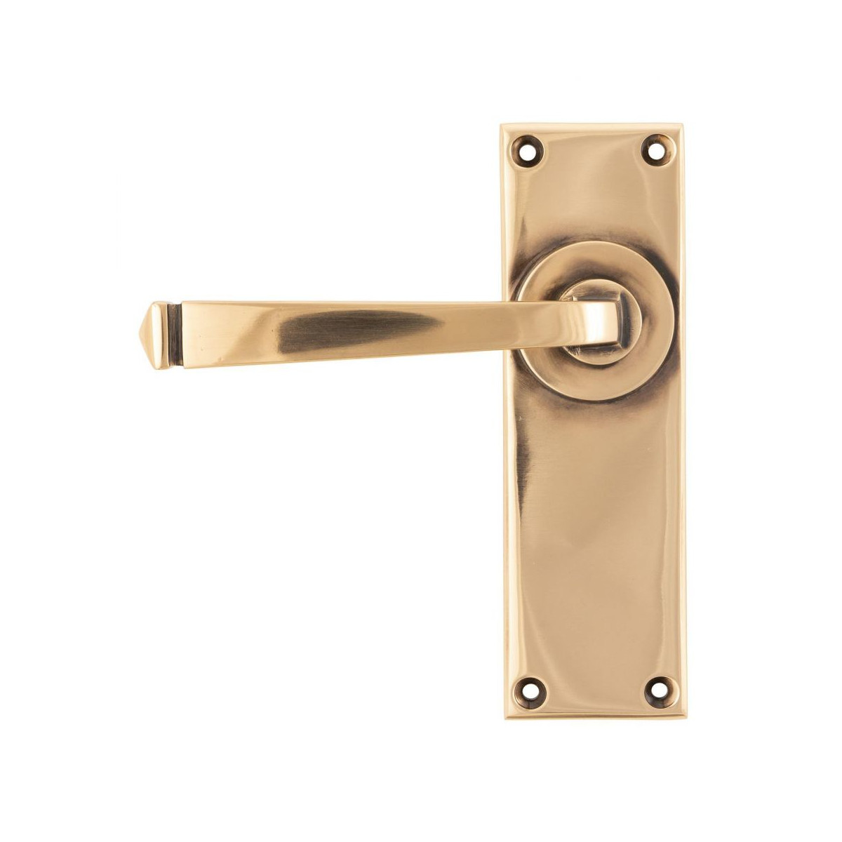 Polished Copper Lever Latch Door Handle