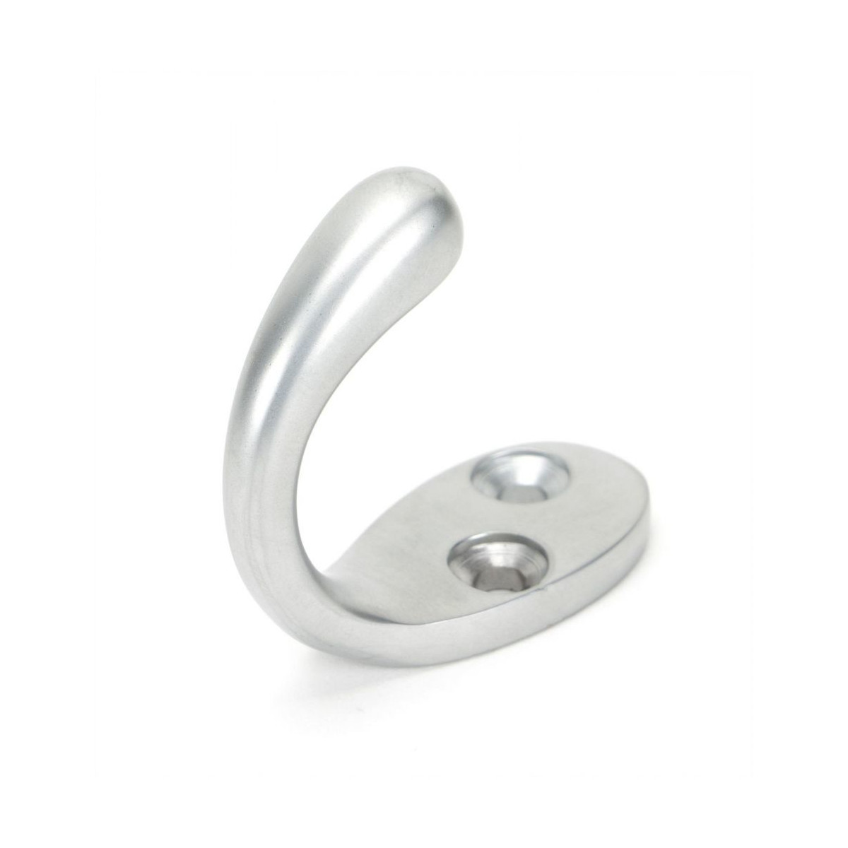 Simplistic Satin Chrome Single Pronged Coat Hook