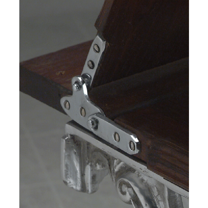 Six Piece Polished Brass Toilet Hinge