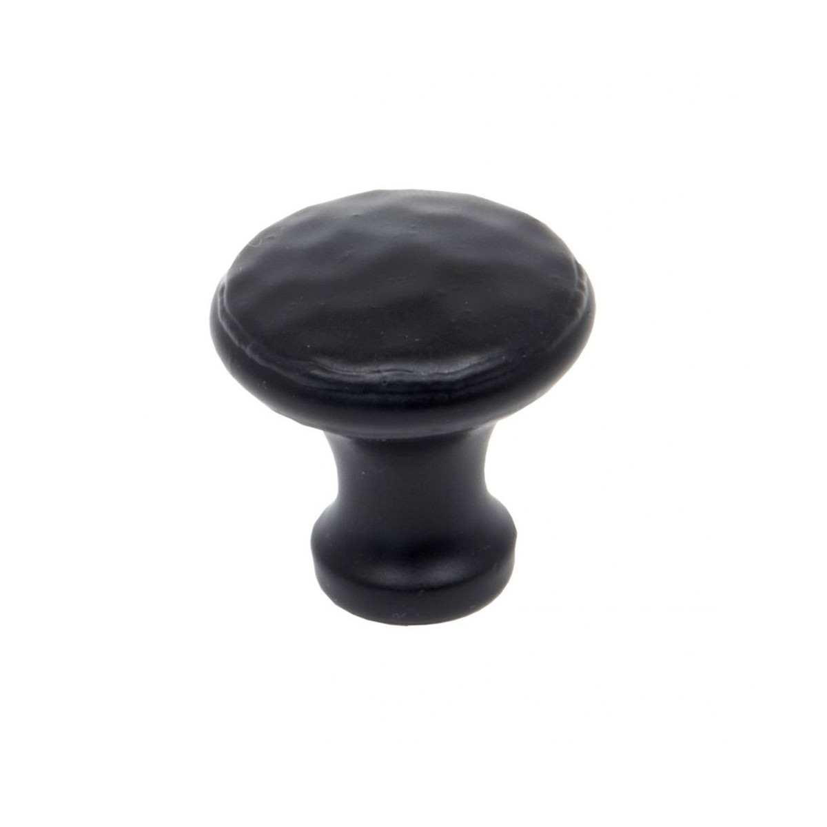 Small Black Beaten Iron Cupboard Knob