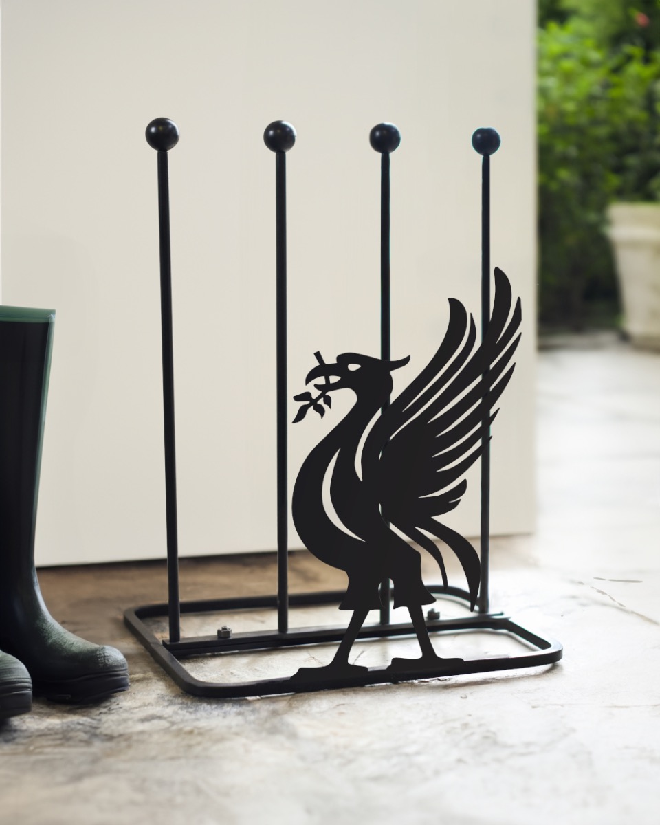 Steel Liver Bird Boot Rack