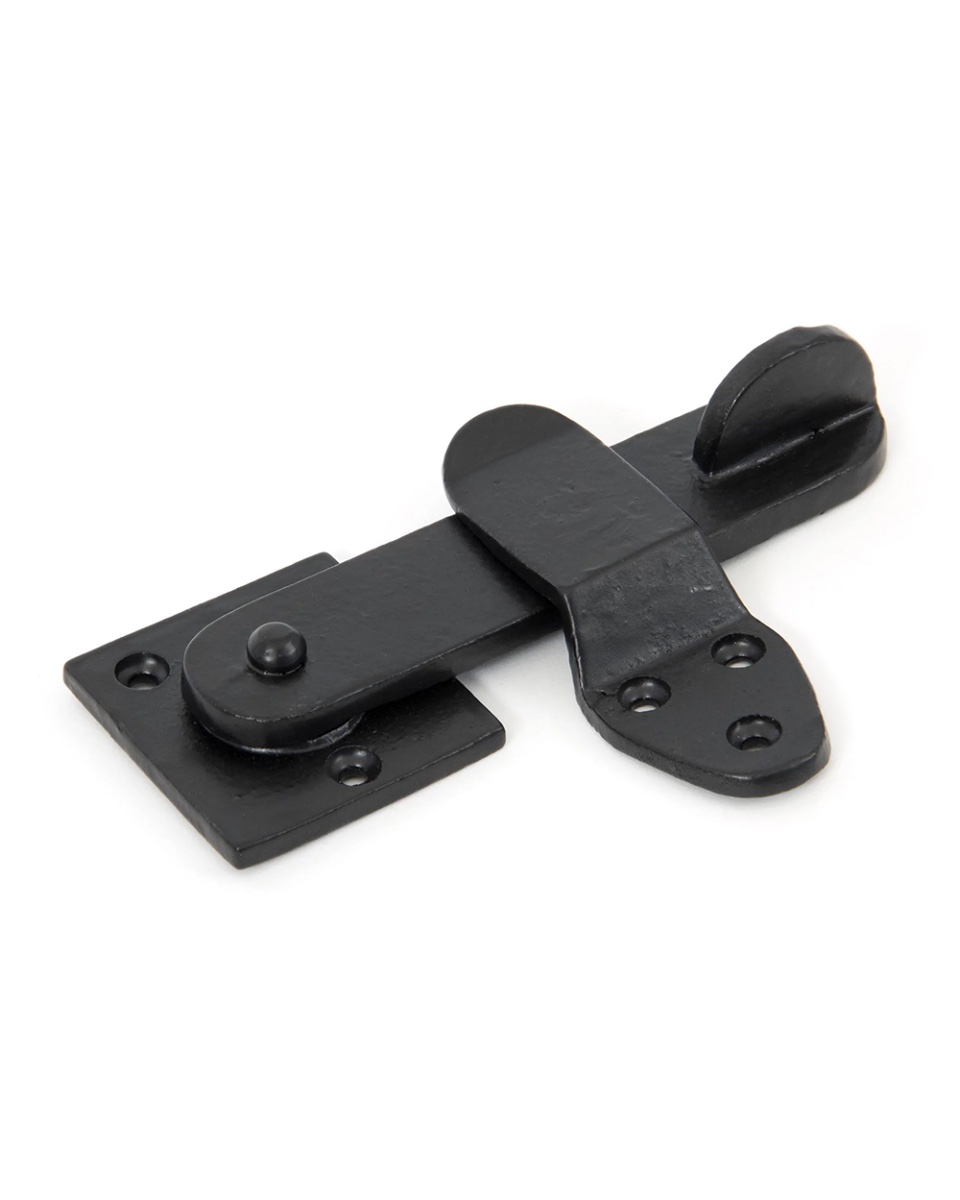 Traditional Black Privacy Latch Set
