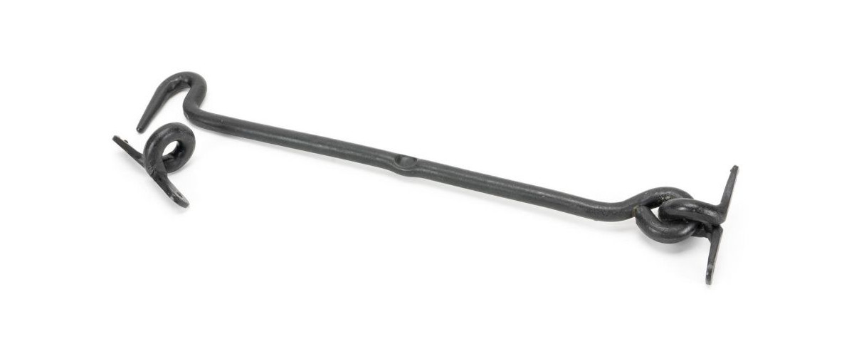 Traditional External Beeswax Forged Cabin Hook & Stay - 16"