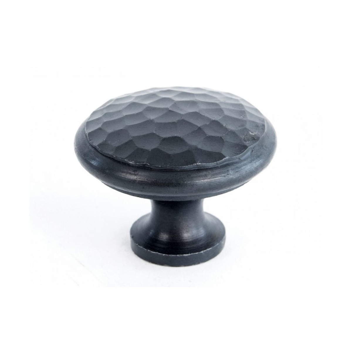 Traditional Hammered Iron Beeswax Cabinet Knob