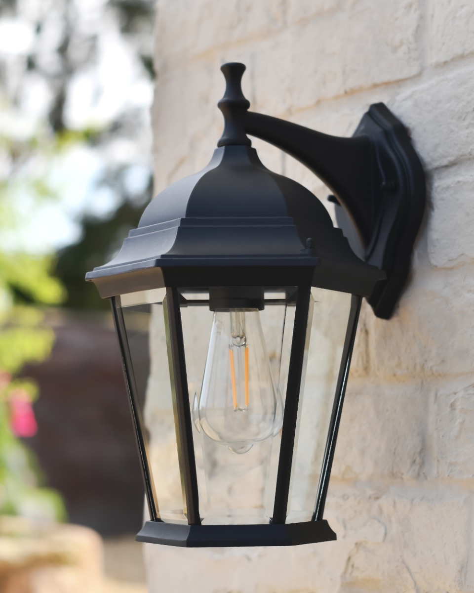 Traditional Hexagonal Wall Lantern