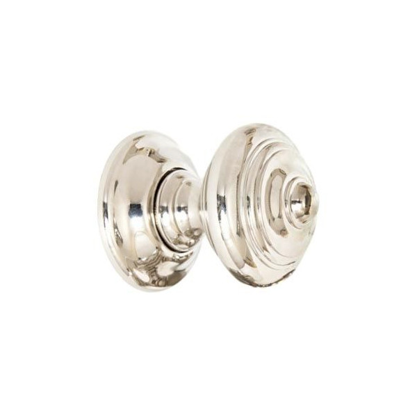 Traditional Polished Nickel Concealed Mortice Door Knob Set