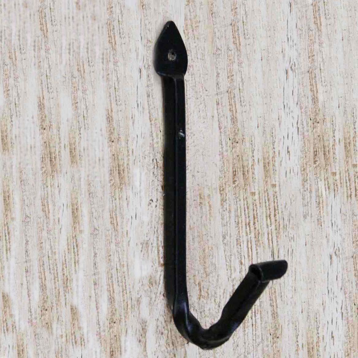 Ornate Wrought Iron Spearhead Coat Hook