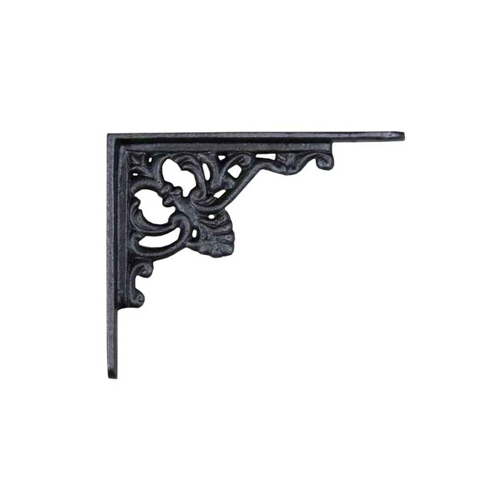 Victorian Ornate Iron Shelf Bracket 12 x 13cm