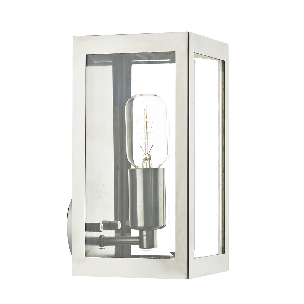 Contemporary Stainless Steel Box Style Outdoor Wall Light
