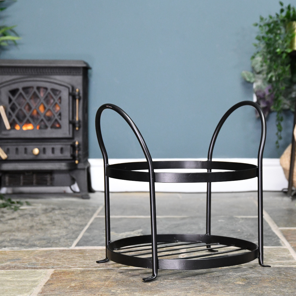 Contemporary 'Farlow' Open Circular Log Rack