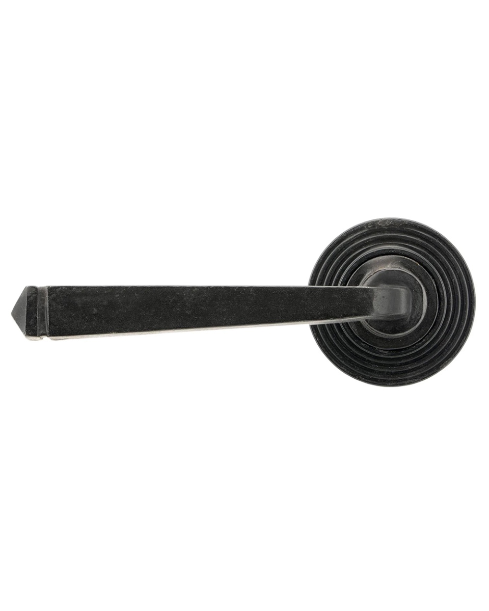 Medieval Beeswax Unsprung Lever Door Handle on Beehive Rose