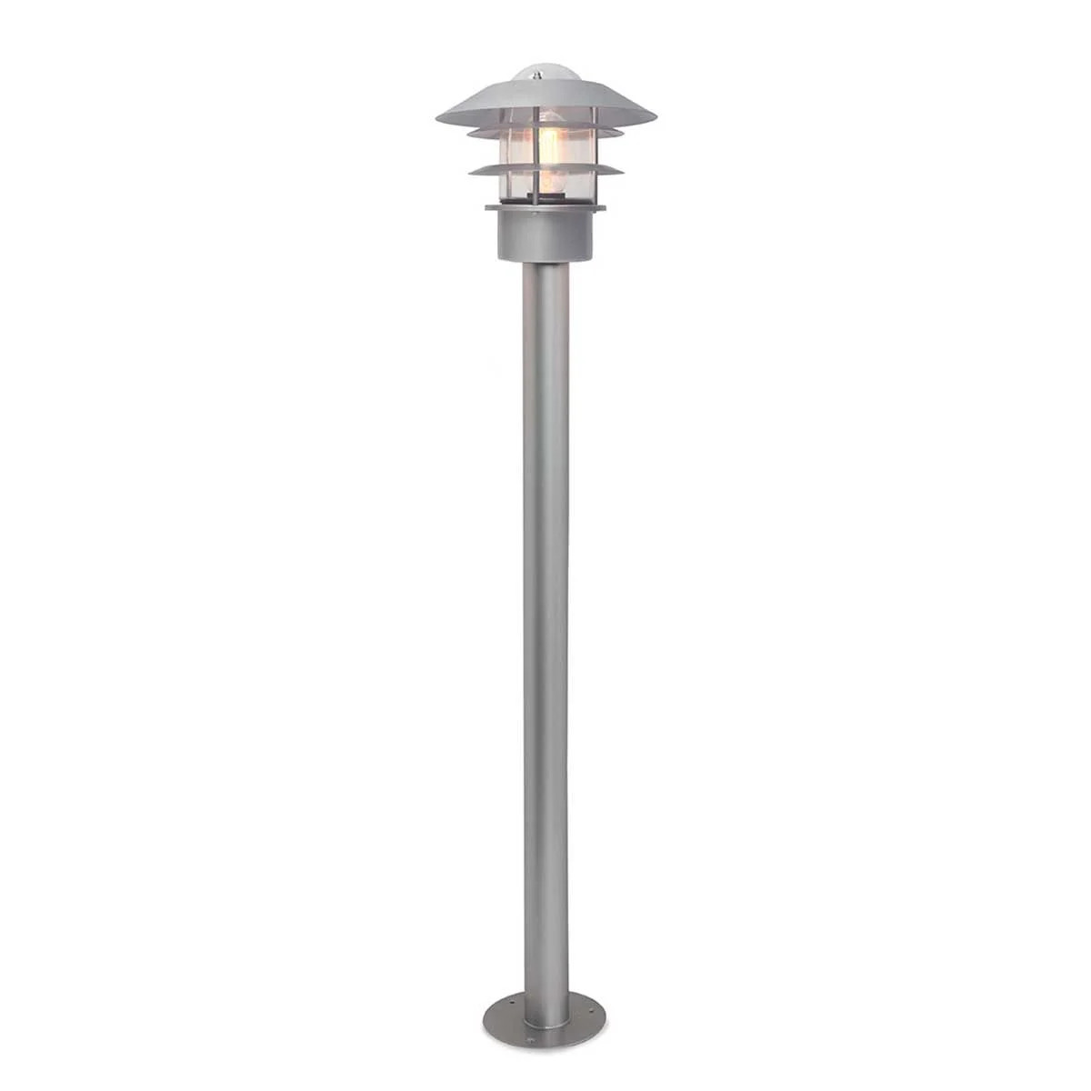 Modern Stainless Steel 'Seaton' Miniature Lamp Post Set - 1m