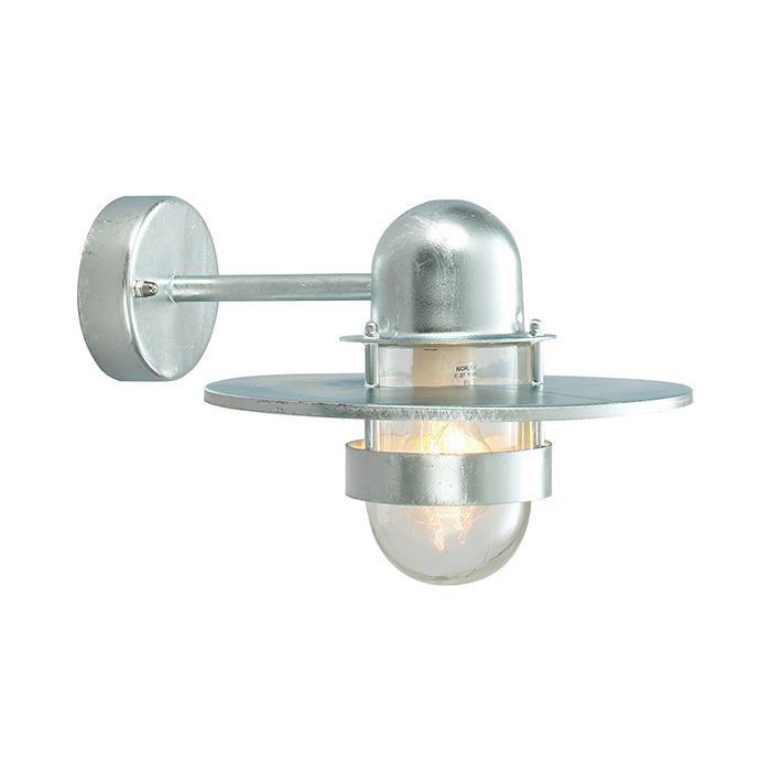 Nautical 'Weston' Galvanised Steel Wall Lantern