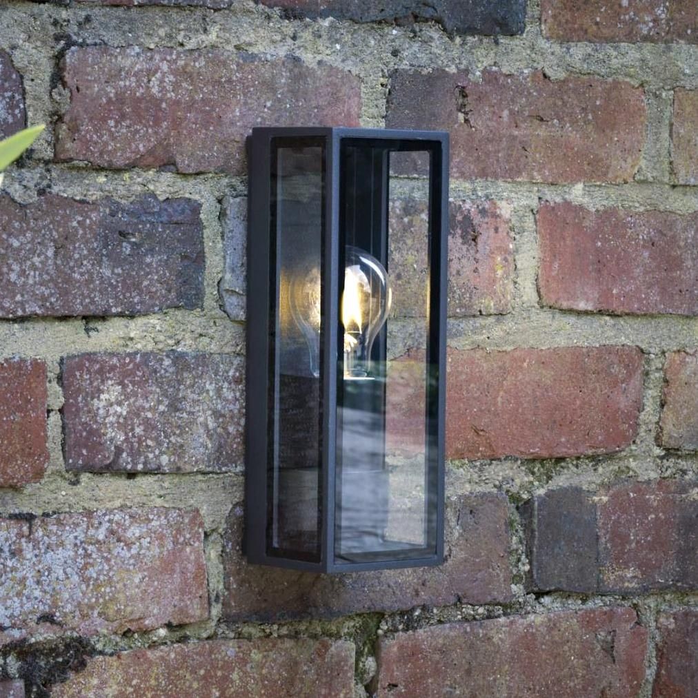 'Nettleton' Outdoor Wall Light - Matte Grey