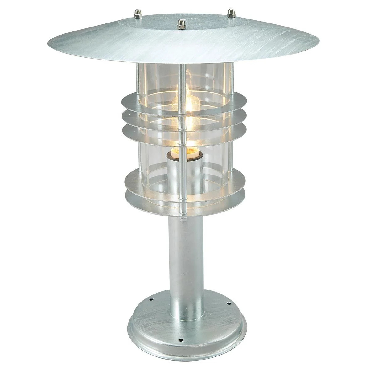 'Sigri' Galvanised Steel Nautical Pedestal Light