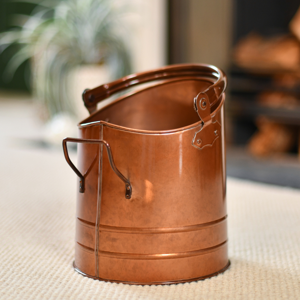Simplistic Traditional Copper Coal Bucket