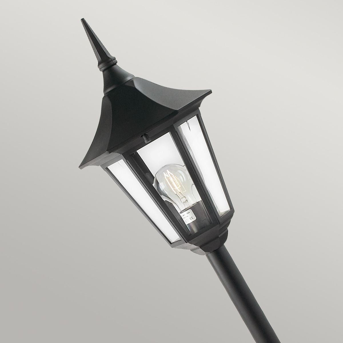 Ornate Gothic Hexagonal Lamp Post Lantern