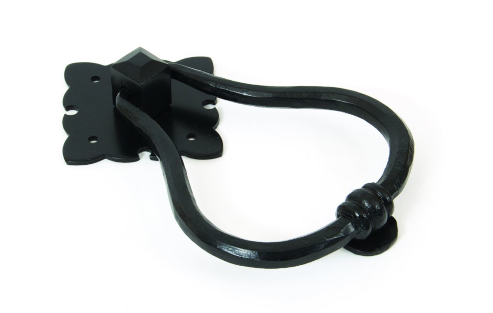 Traditional Black Ornate Large Door Knocker