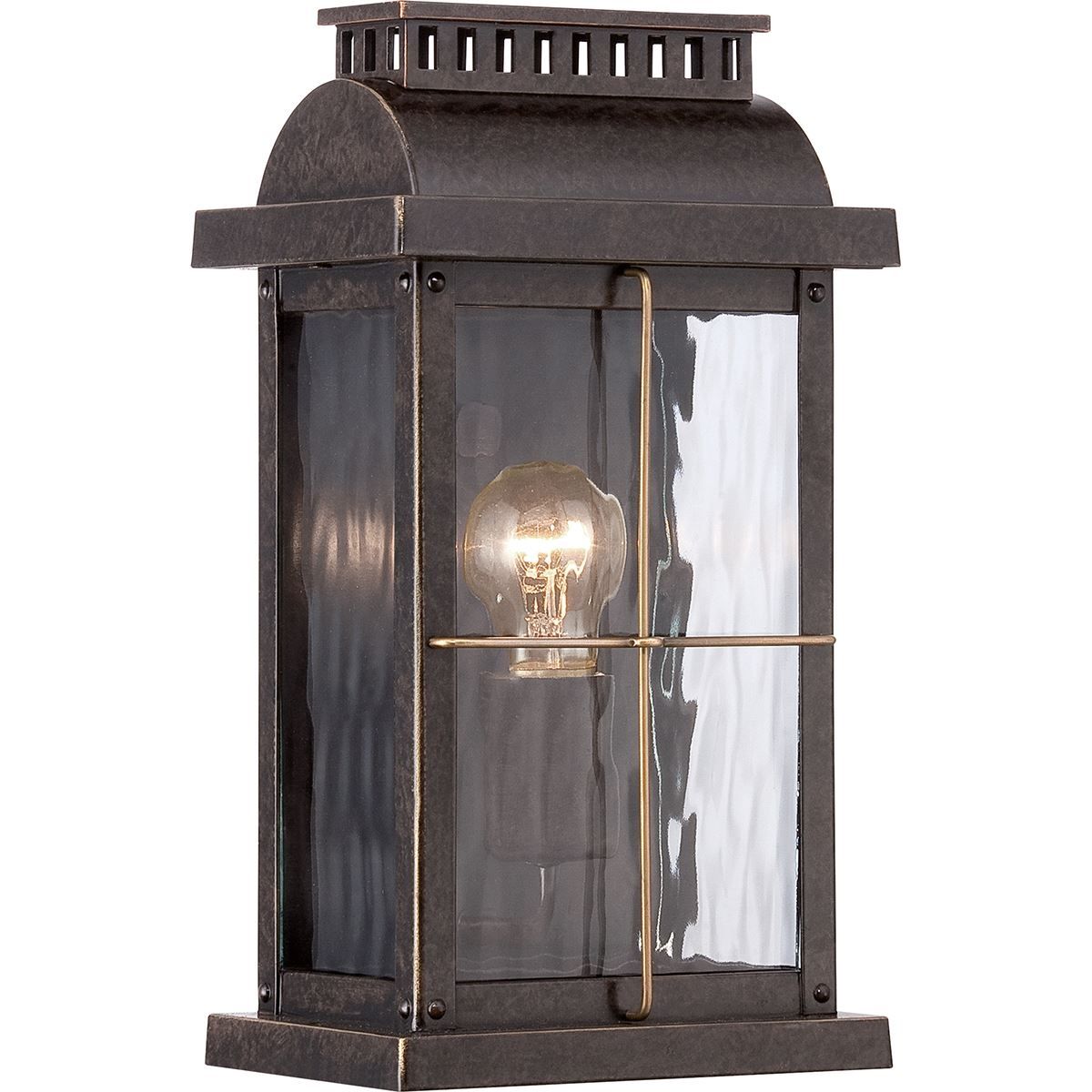 Traditional Bronze 'Andover' Flush Wall Lantern