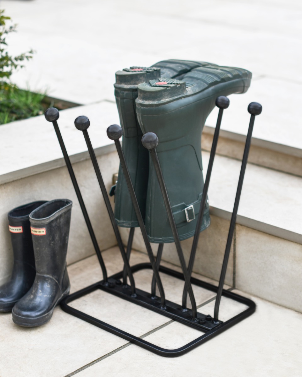 Traditional Black Four Pair Welly & …