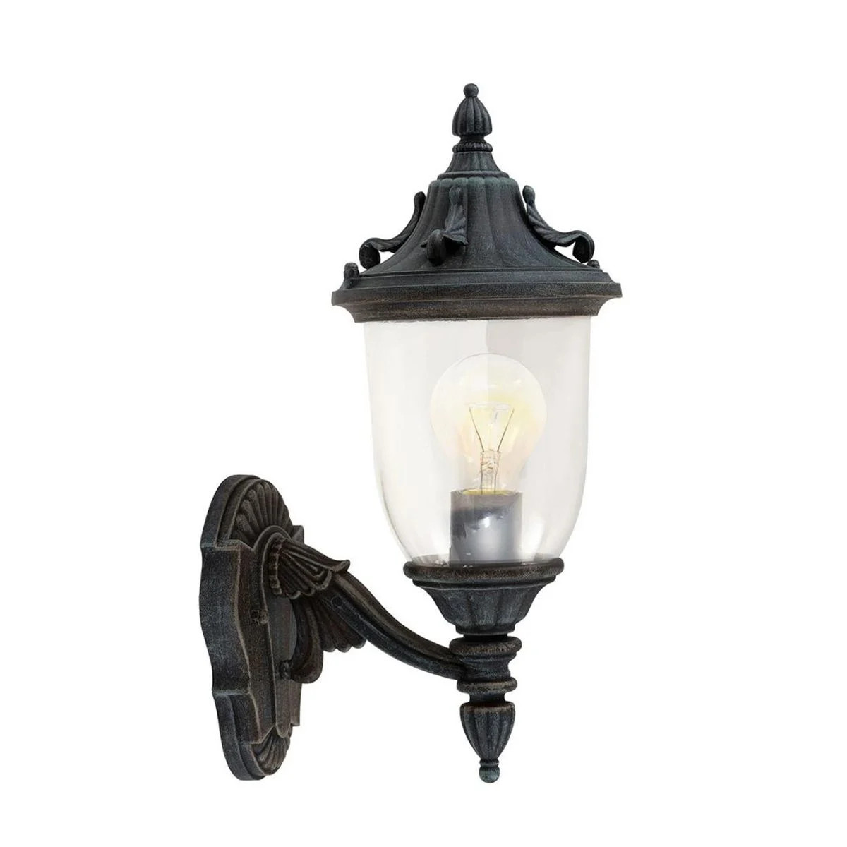 Victorian Ornate 'Sampson' Verdigris Garden Wall Light