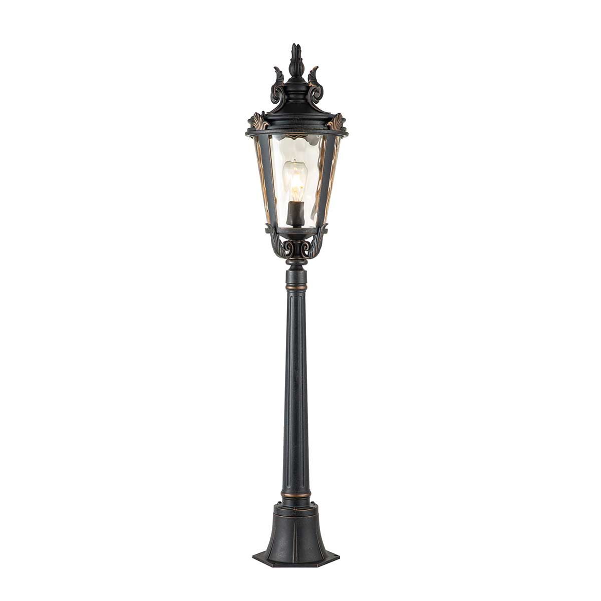 Weathered Bronze Ornate 'Peplow' Victorian Pillar Lantern