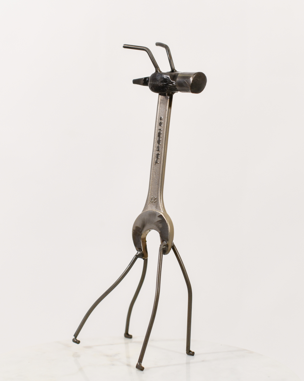 'Barney' The Giraffe Scrap Metal Art Sculpture - 31cm