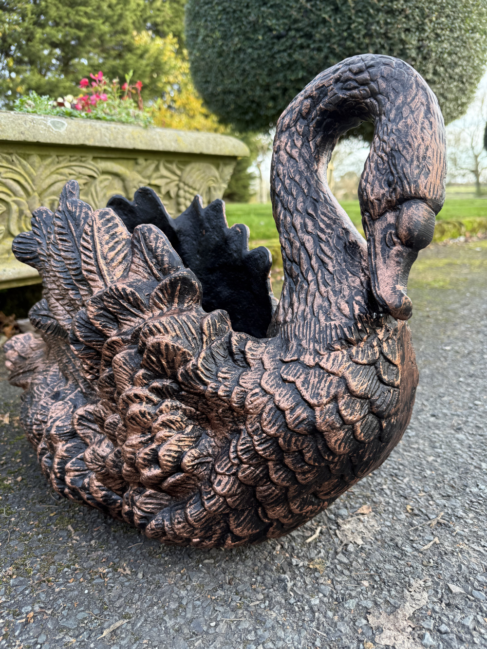 Bronze Cast Aluminium Majestic Swan …