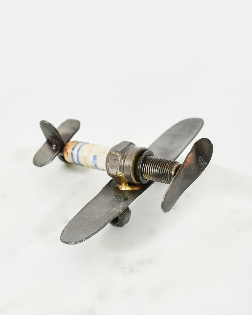 The Airplane Scrap Metal Art Sculpture - 4cm