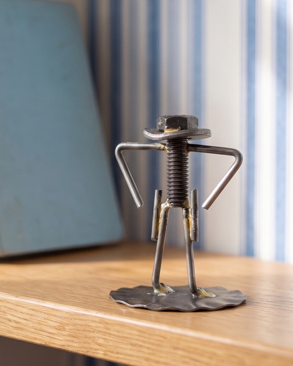 'Colton' The Cowboy Handmade Metal Art Sculpture - 11cm