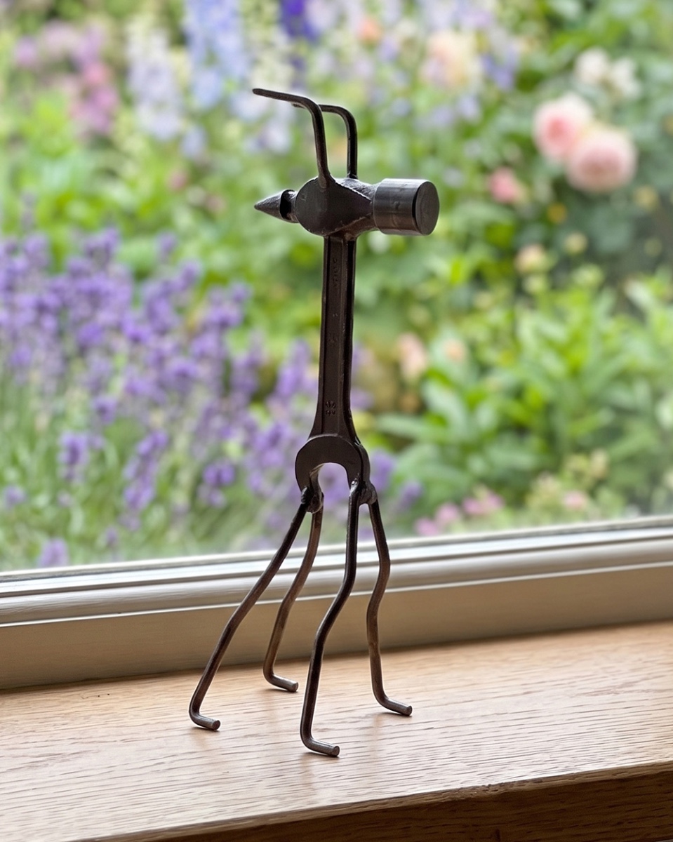 'Bruce' The Giraffe Scrap Metal Art Sculpture - 25cm