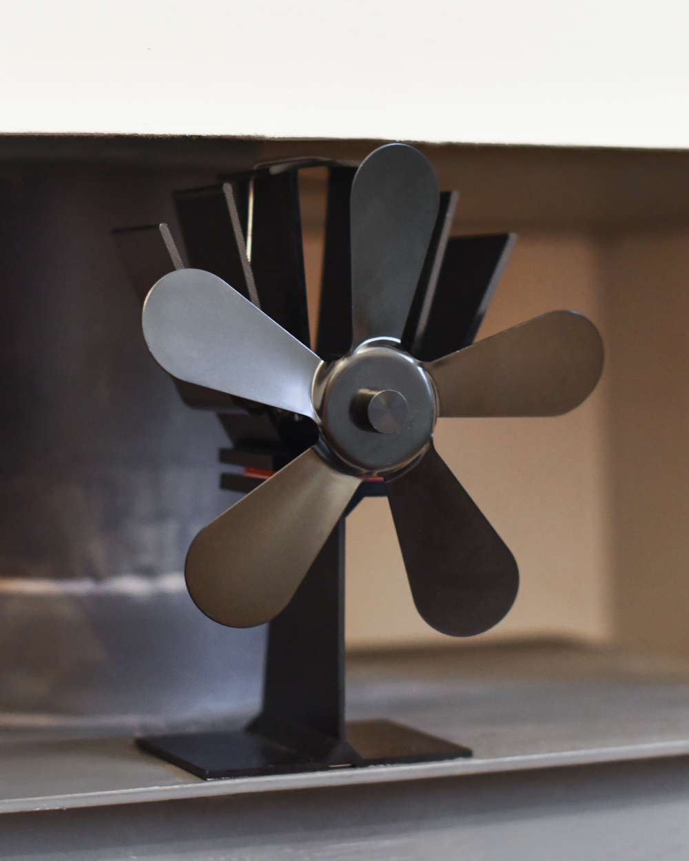 Five Blade Heat Powered Wood Stove Fan