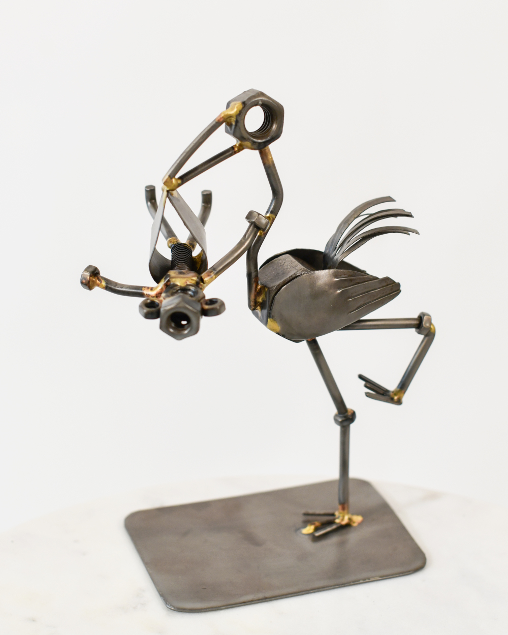 'Special Delivery' Scrap Metal Art Sculpture