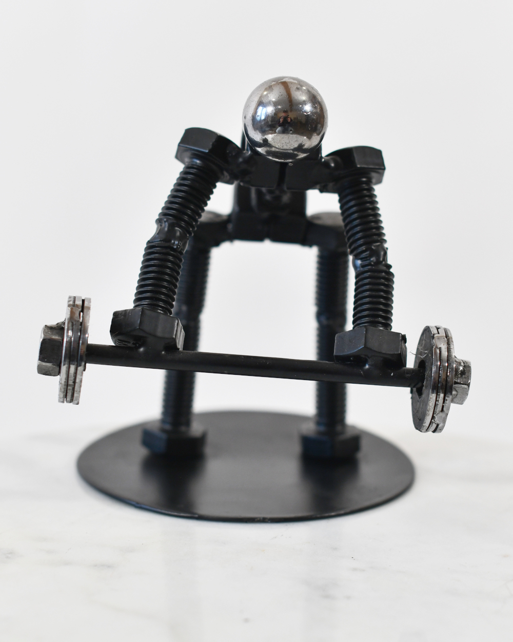 The Deadlift Scrap Metal Art Sculpture