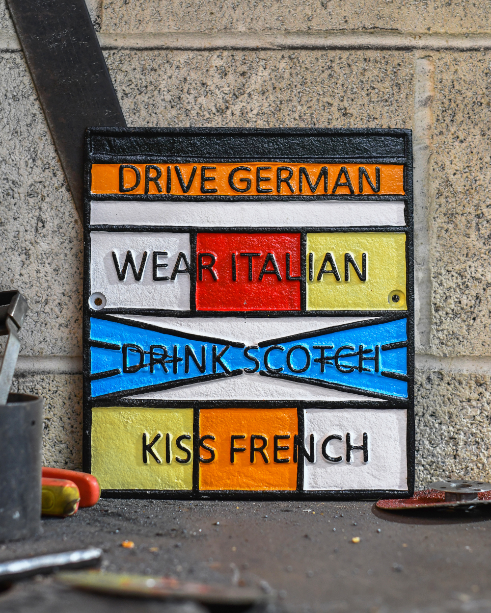 The Fabulous Four Cast Iron Sign