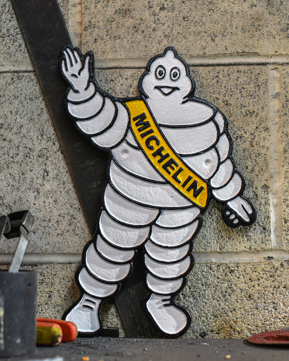 'The Michelin Man' Cast Iron Automobilia Sign