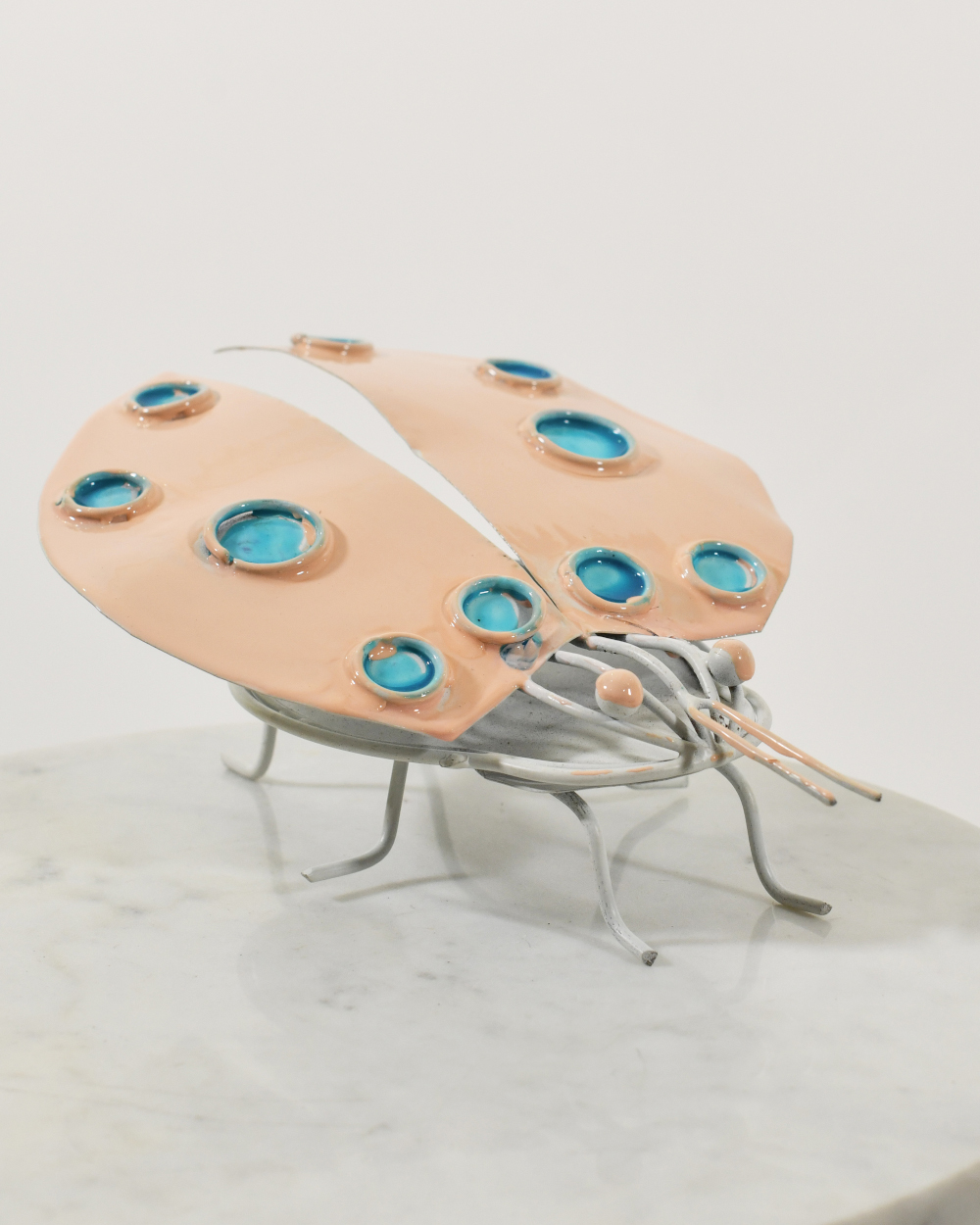 'Dottie' The Pink & Blue Spotted Beetle - Set Of Three
