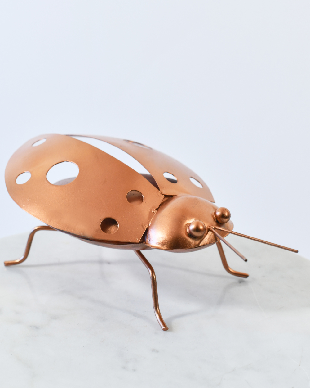 'Maple' The Copper Beetle Scrap Metal Art - Set Of Three