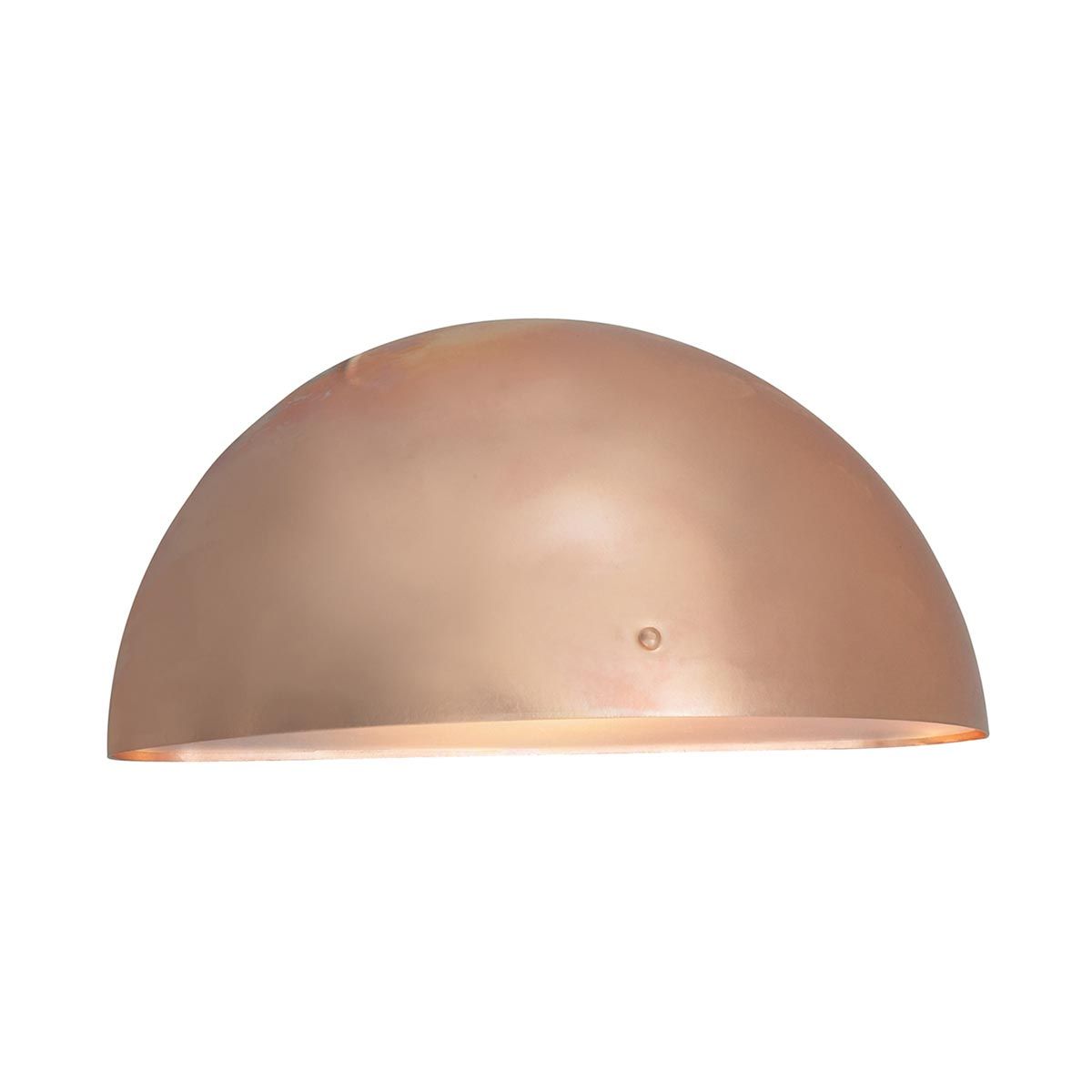 Modern 'Stanford' Copper Flush Garden Wall Light - 11.5cm