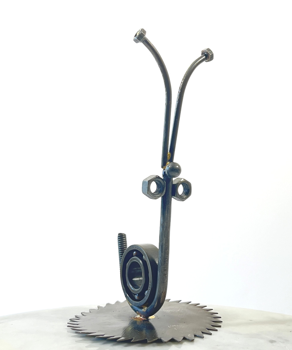 'Shelby' The Snail Scrap Metal Art Sculpture - 18cm