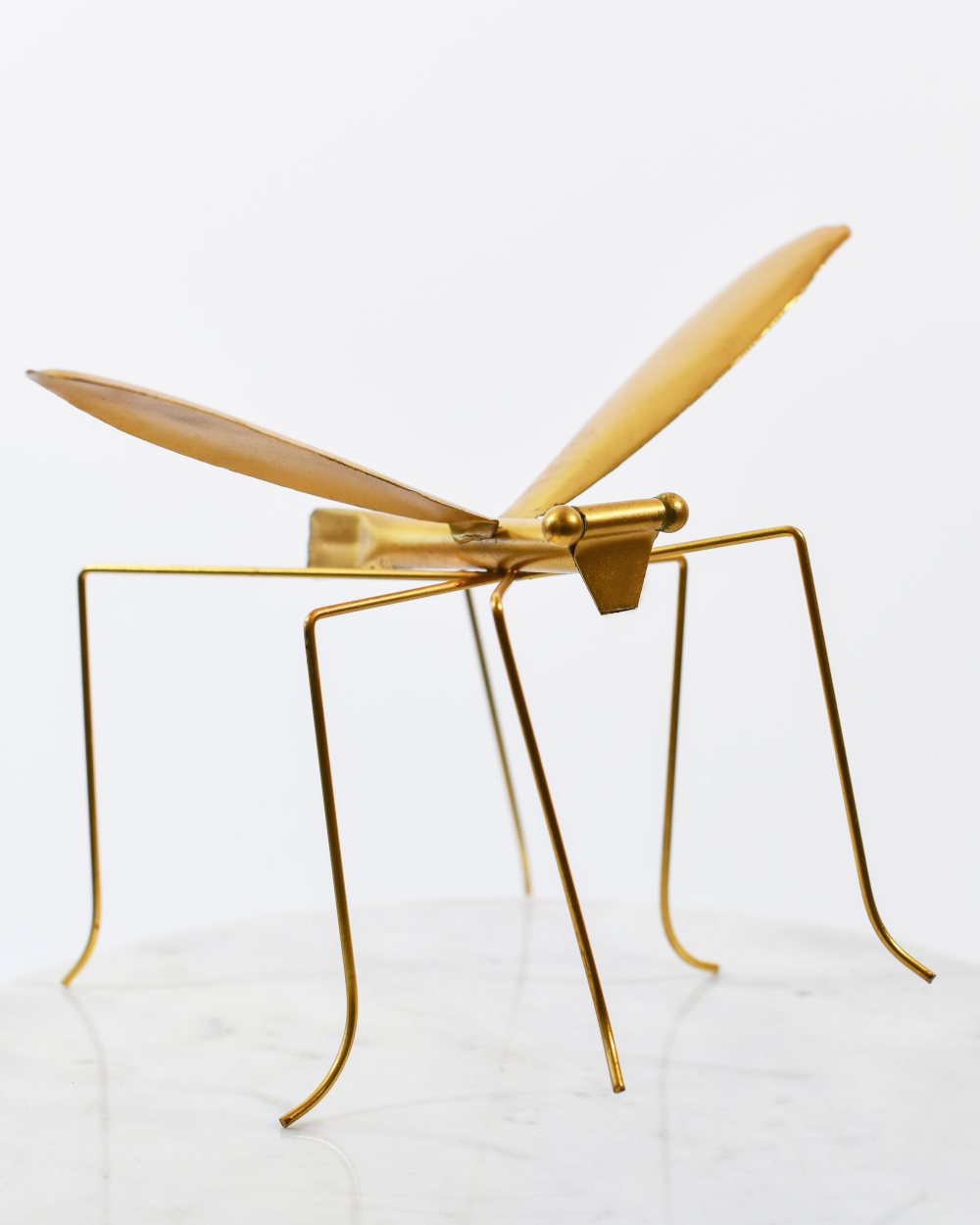 'Skeeter' The Gold Mosquito Scrap Metal Art - Set Of Three