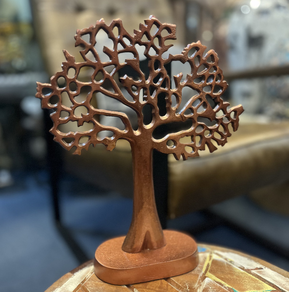 Dark Brown Tree Of Life 'Baobab' Sculpture - 28cm