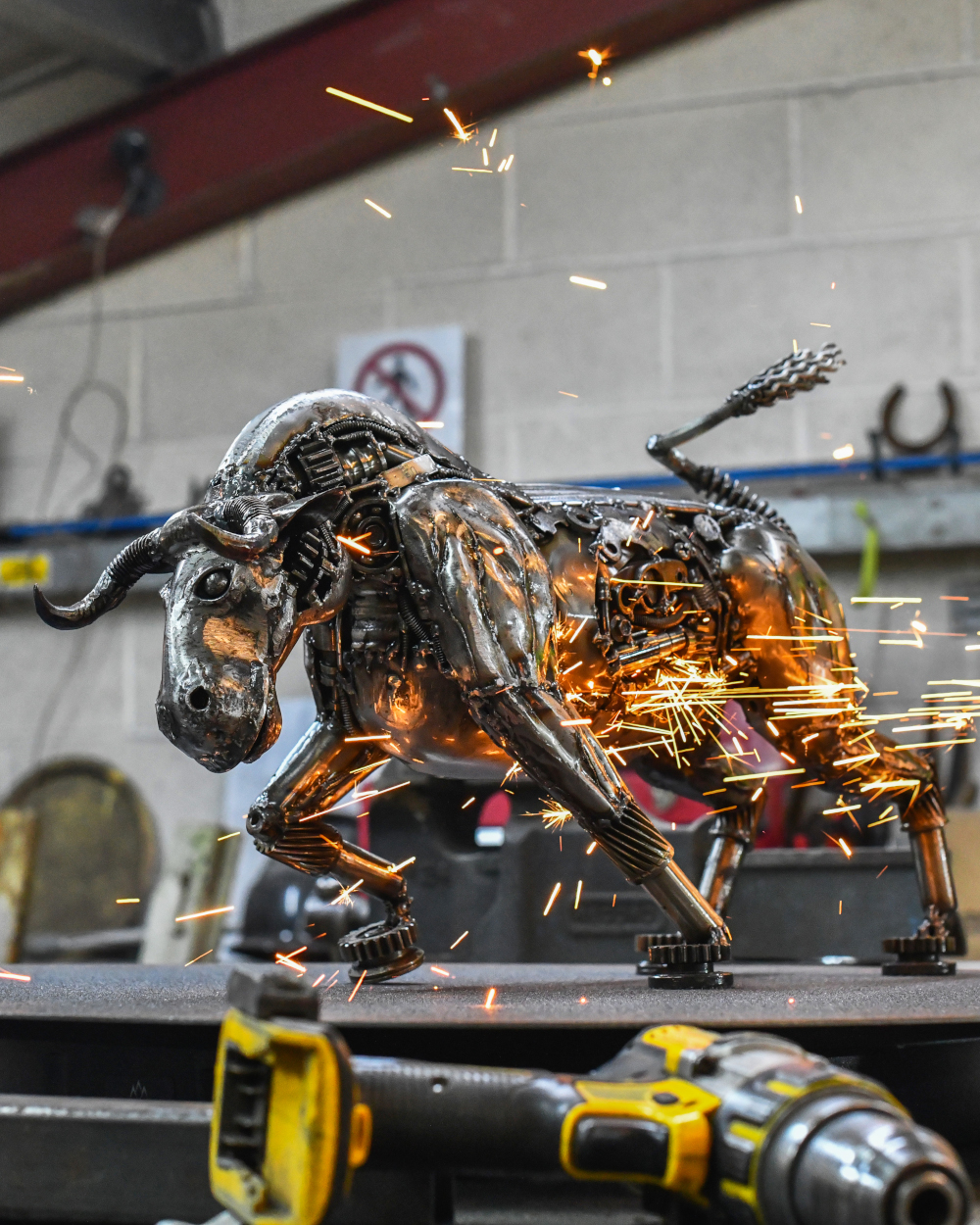 'Toro' The Bull Scrap Metal Art Scul…
