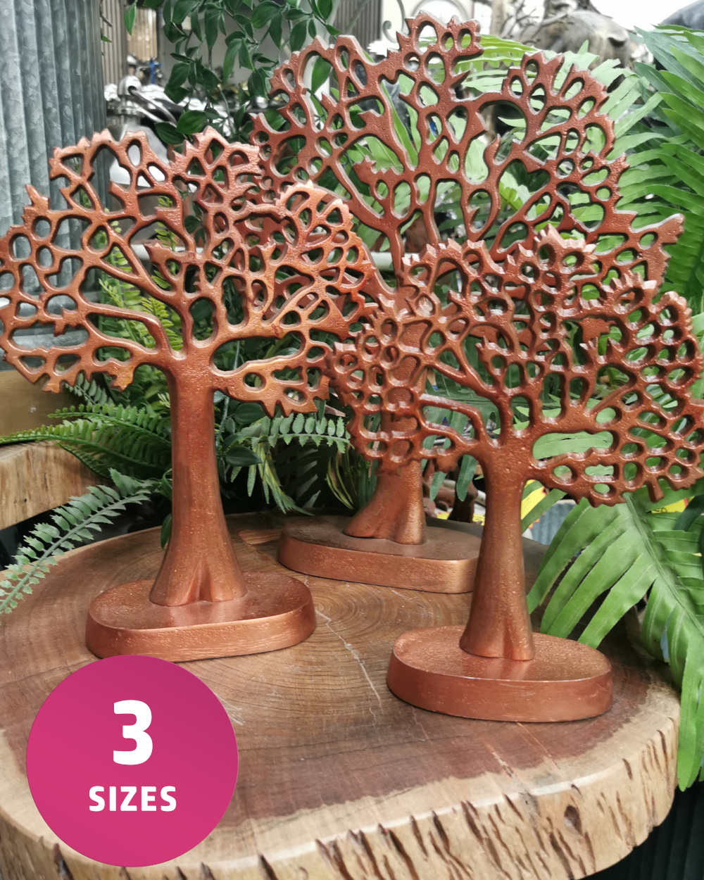 Dark Brown Tree Of Life 'Baobab' Sculpture