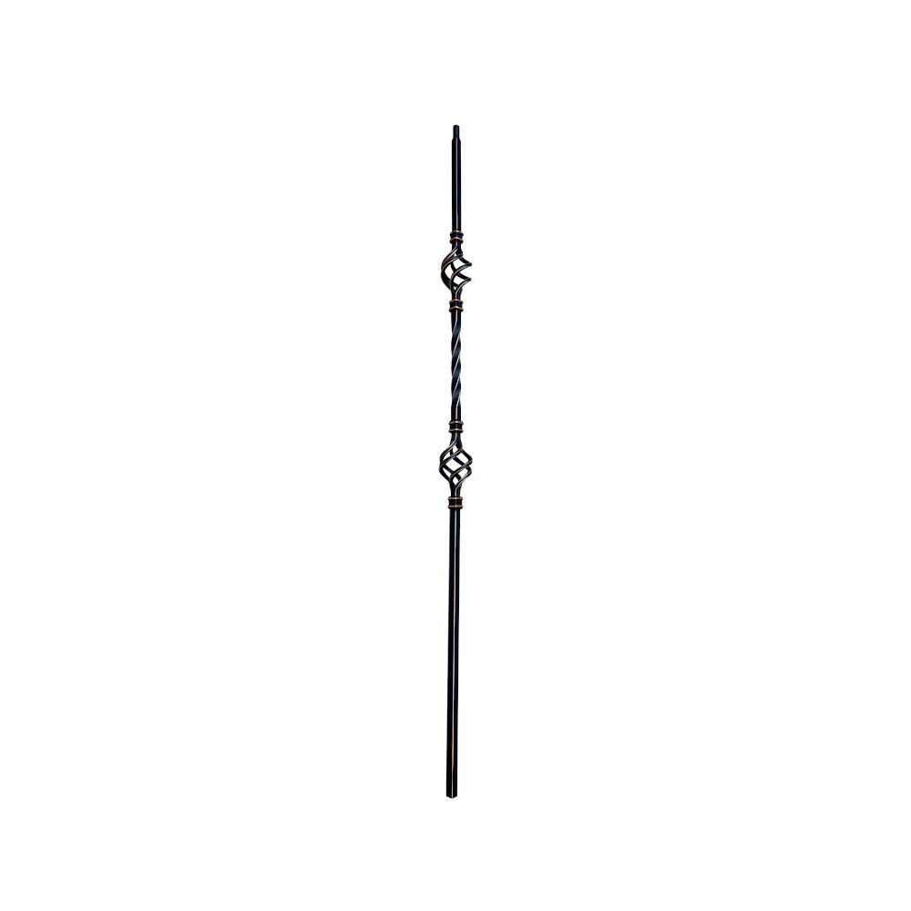 Steel 'Albury' Double Basket Stair S…
