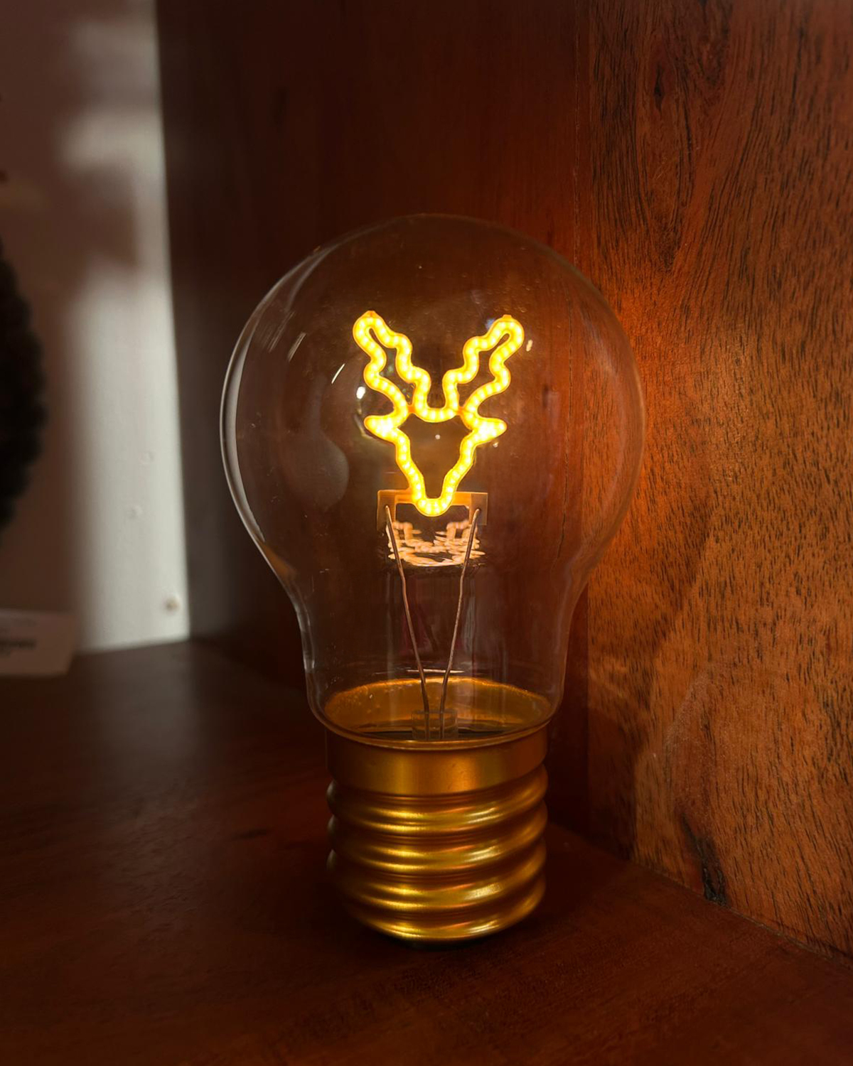 Festive LED Decorative Light Bulb - Reindeer
