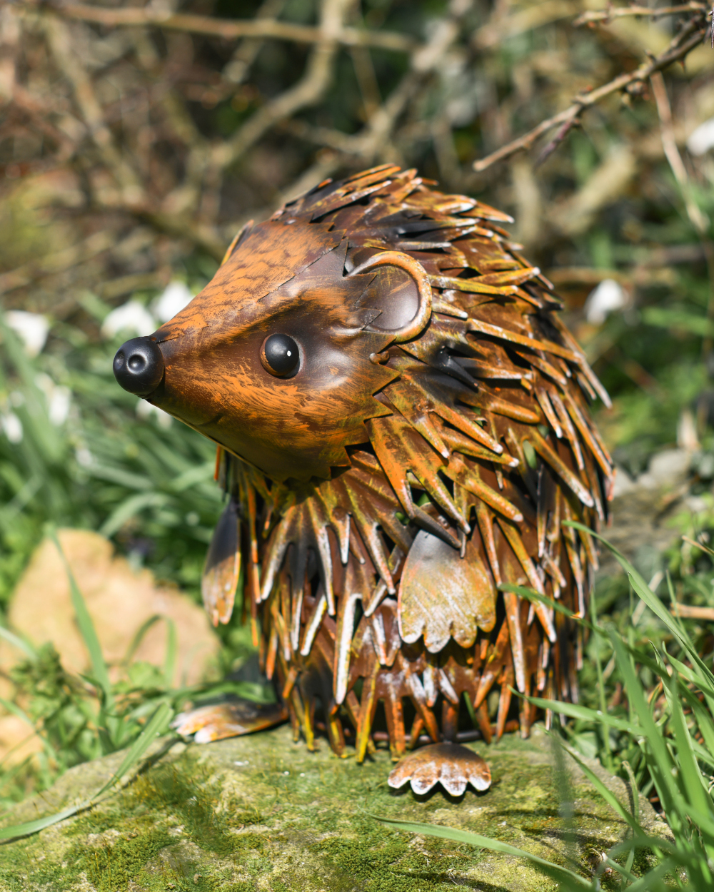 'Prickles' The Steel Hedgehog Ornament - 23cm