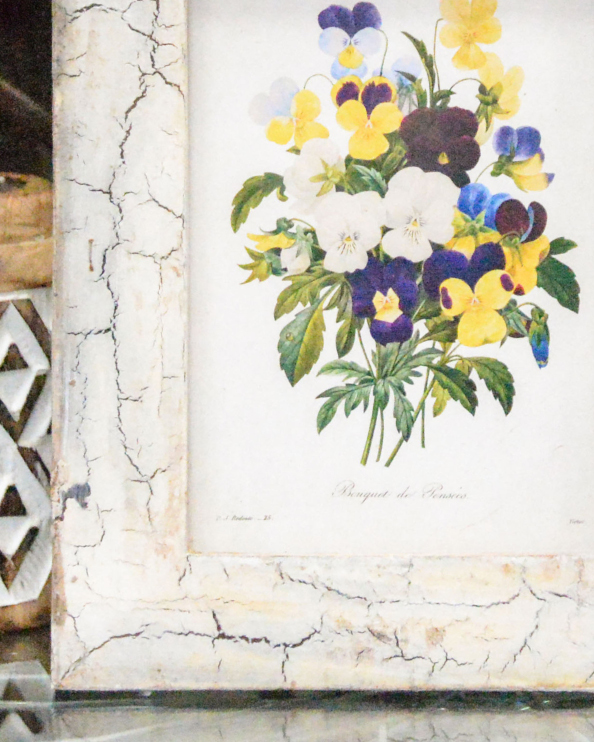 Close Up Of The 'A Touch Of Spring' Recycled Wooden Framed Butterfly Artwork